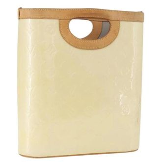 Louis Vuitton Pre-owned Patent Leather Hand Bag - Dames - Pre-owned - Beige - Maat: ONE Size Leer