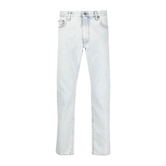 Off-white Diag Tab N Arrow Slim Jeans - Heren - Jeans - Blauw - Maat: W34 Katoen