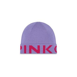 Pinko Calamaro Beanie - female - PINKO - Accessories - Purple - ONE SIZE - Accessories