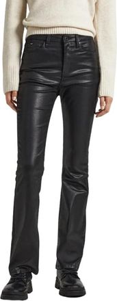 Pepe Jeans London Slim-fit Jeans - Dames - Slim Fit Jeans - Zwart - W25 - Leer - Jeans