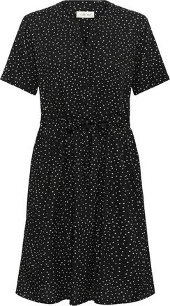 Cream CRTiah Jurk - Dames - Korte kleedjes - Zwart - 2XL - Leer - Kleedjes