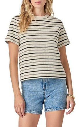 English Factory Stripe Cotton T-Shirt in White/black at Nordstrom Rack, Size X-Small