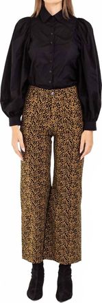 Bel Kazan Kaya Wide Leg Pant In Gold Juno