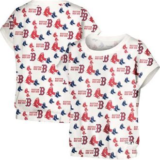 Lusso Womens Lusso White Boston Red Sox Madge Dolman Tri-Blend T-Shirt at Nordstrom, Size Xx-Large