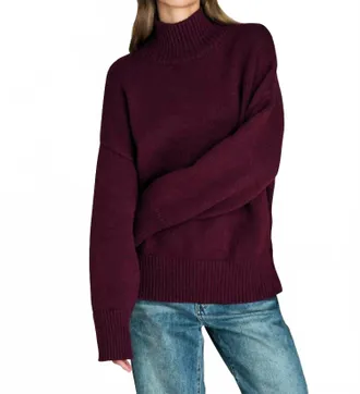 SER.O.YA Elsa Turtleneck Sweater In Pinot