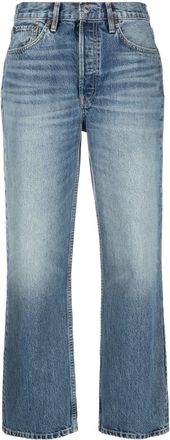 Re/Done 90s Low Slung denim jeans - women - Cotton/Polyester/Cotton - 28 - Blue
