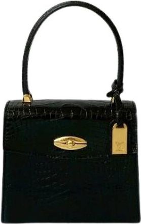 Louis Vuitton Pre-owned Mini Mallette Handtas van Krokodillenleer - Dames - Vintage Handtas - Zwart - ONE Size - Leer - Vintage