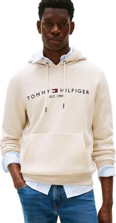 Tommy Hilfiger Herenlogo Hoodie (Havermelk)