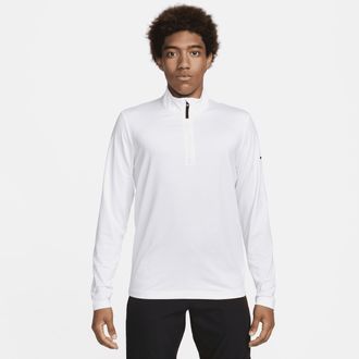 Nike Mens Victory Dri-FIT 1/2-Zip Golf Top in White | FD5837-100