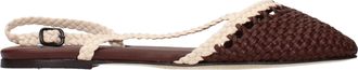 Hereu Rondaia Damess Sandalen bruin/ivoor leer