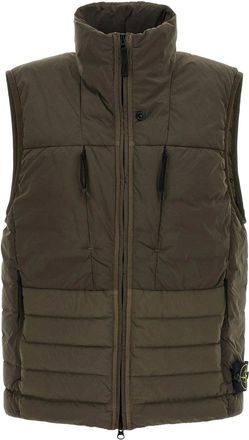 Stone Island S0183 COMPASS DOWN GILET Size: L, colour: KHAKI