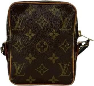 Louis Vuitton Pre-owned Cross Body Bags, female, Brown, Size: ONE SIZE Pre-owned Mini Danube Monogram Leather Shoulder Bag