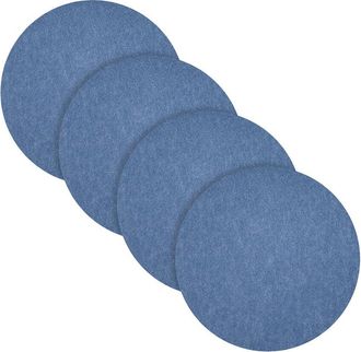 Fortessa Set Of 4 Loft Round Felt Placemats