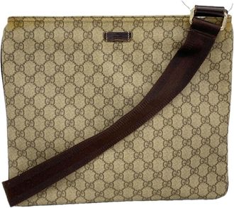Gucci Brown Pvc Shoulder Bag (Pre-Owned)