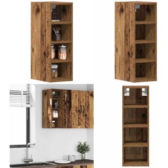 vidaXL Mobile Pensile Riga Legno Antico 20x29,5x60 cm - Armadietto pensile - Cucina
