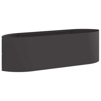 vidaXL Cama De Jard&iacute;n Elevada Negro 140 X 40 X 40 Cm Acero Vidaxl