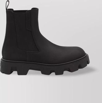 Moncler chelsea peak city boots nubuck