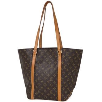 Louis Vuitton Brown Monogram Shoulder Bag Tote Bag (Pre-Owned)