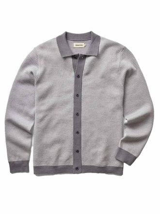 Taylor Stitch Mens Nichols Polo Shirt In Heather Grey Birdseye