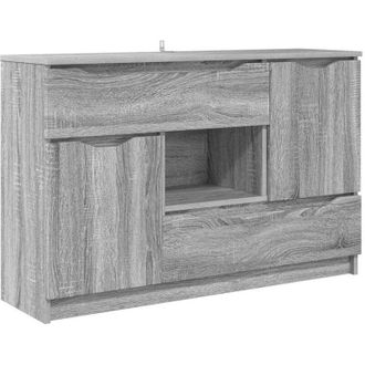 vidaXL Sideboard Grey Sonoma 100 x 30 x 65.6 Engineered Wood vidaXL