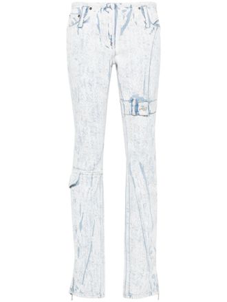 Acne Studios low-rise tapered-leg jeans - Blue