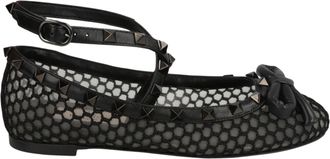 Valentino Rockstud Mesh Ballet Flats