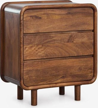 Sklum Cómoda de 3 cajones en madera de mango Gina Sklum