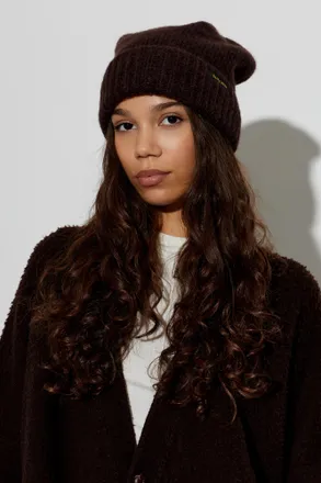 Golden Goose Wool Beanie, Unisex, Brown