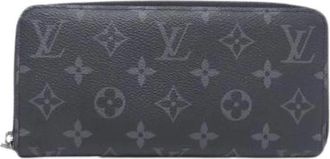 Louis Vuitton Pre-owned Wallets, female, Black, Size: ONE SIZE Pre-owned Monogram Eclipse Long Wallet