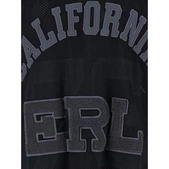 ERL Logo-Print V-Neck T-Shirt - Black