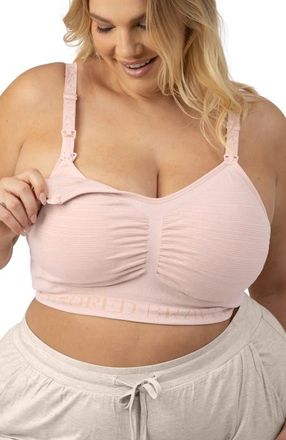 Kindred Bravely Busty Sublime Hands-Free Pumping & Nursing Bra -Sizing Options from E-H Cup in Pink Heather at Nordstrom, Size X-Large G