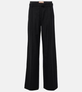 Aya Muse Pantaloni Conso a gamba larga in lana