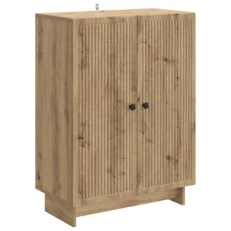 vidaXL Aparador Roble Artisan 66 X 34,5 X 90 Cm Madera De Ingenier&iacute;a Vidaxl
