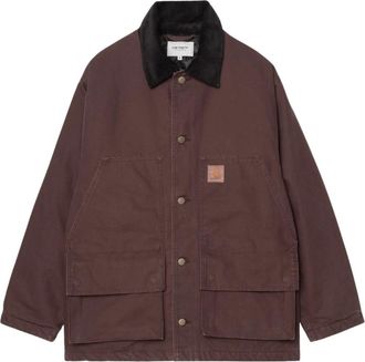 Carhartt Work in Progress Lander Jas - Heren - Zomerjassen - Bruin - S - Katoen - Jassen