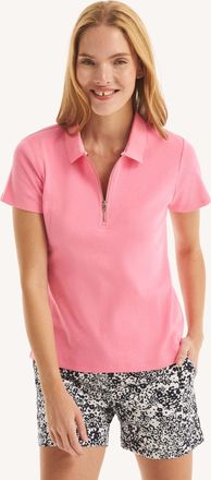 Nautica Womens Zip-Up Polo