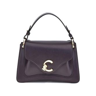 Coccinelle Handbags, female, Purple, Size: ONE SIZE Small C-Me Handbag with Gold Logo