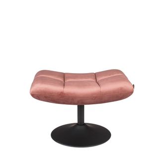 Dutchbone Taburete de terciopelo empolvado