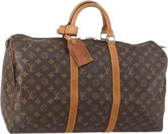 Louis Vuitton Pre-owned Weekend Bags, female, Brown, Size: ONE SIZE Pre-owned Weekend Bag