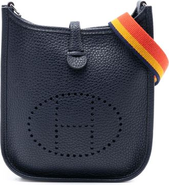 Herm&egrave;s Pre-owned Womens Clemence Evelyne Tpm - Dark Blue Leather - One Size