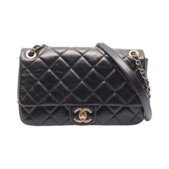Chanel Pre-owned Matelasse Schoudertas - Dames - Pre-owned - Zwart - Maat: ONE Size Leer