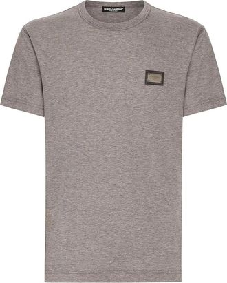 Dolce & Gabbana T-shirt - Heren - T-shirts - Grijs - XL - Tops