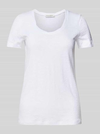 Marc O'Polo Shaped Fit T-Shirt aus reiner Baumwolle in Weiss, Gr&ouml;&szlig;e XXL