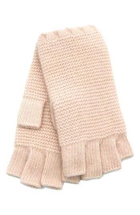 Portolano Fingerless Cashmere Gloves in Rose Quartz at Nordstrom Rack