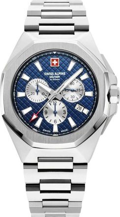Swiss Alpine Military Avenger Chronograph 42 mm - Heren - Accessoires - Grijs - Maat: ONE Size