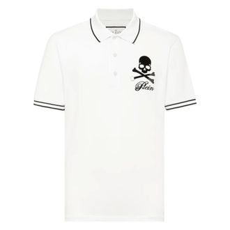 Philipp Plein Heren, Tops, Wit, Maat: XL Katoen