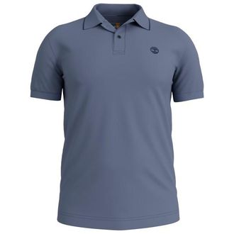 Timberland Millers River Printed Neck S/S Polo Polo-Shirt f&uuml;r Herren | blau