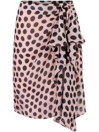 Nina Ricci High-Waisted Silk Skirt