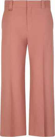 Chlo&eacute; Flared Bootcut Broeken - Dames - Wijde Broeken - Roze - S - Katoen - Broeken