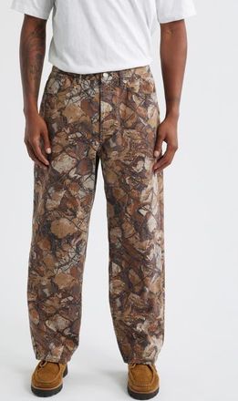 Obey Classic Baggy Jeans in Fence Camo Multi at Nordstrom, Size 34