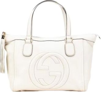 Gucci Pre-owned Handbags, female, White, Size: ONE SIZE Pre-owned Vintage Handbag